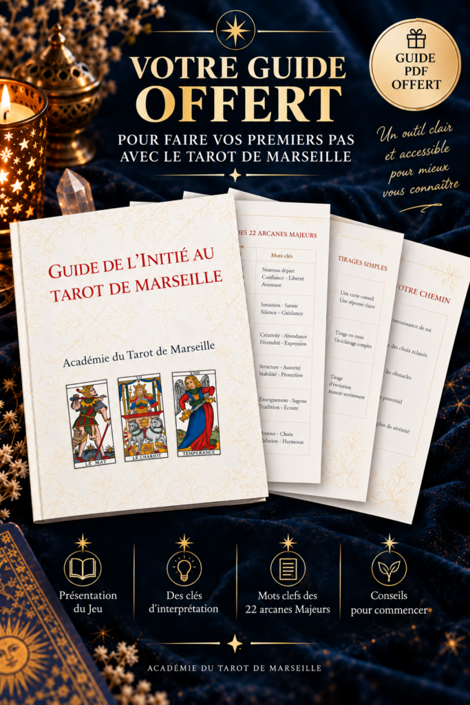 Guide pratique pour les débutants ou les personnes ayant déjà des bases mais souhaitant approfondir sa pratique du tarot de marseille